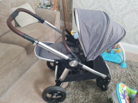 mamas and papas parasol grey twill